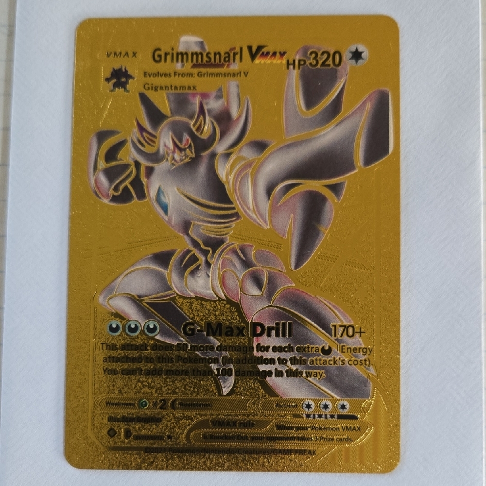 Grimmsnarl VMAX Gold Pokémon Card